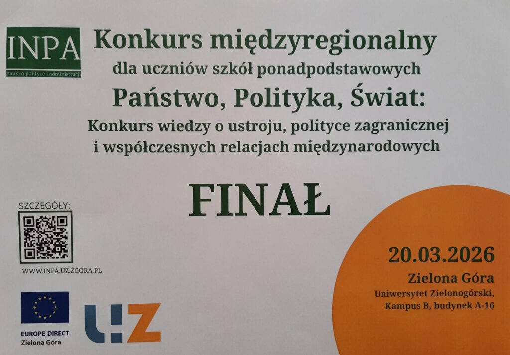 Martyna Zbójniewicz Laureatką Międzyregionalnego Konkursu 1