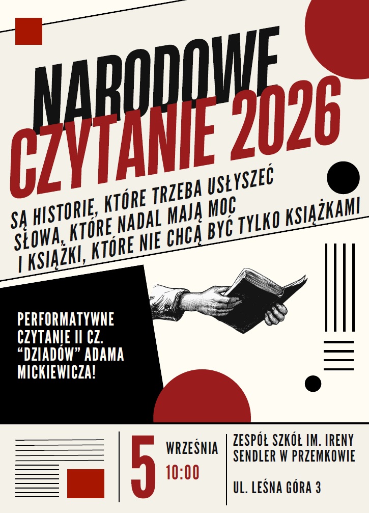 Narodowe czytanie 2026 plakat